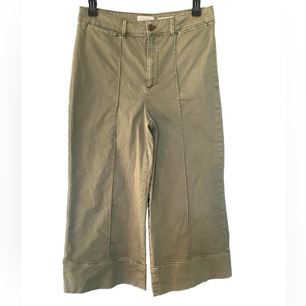 Chino by Anthropologie Women’s Olive Green Wide Legged pants size 12